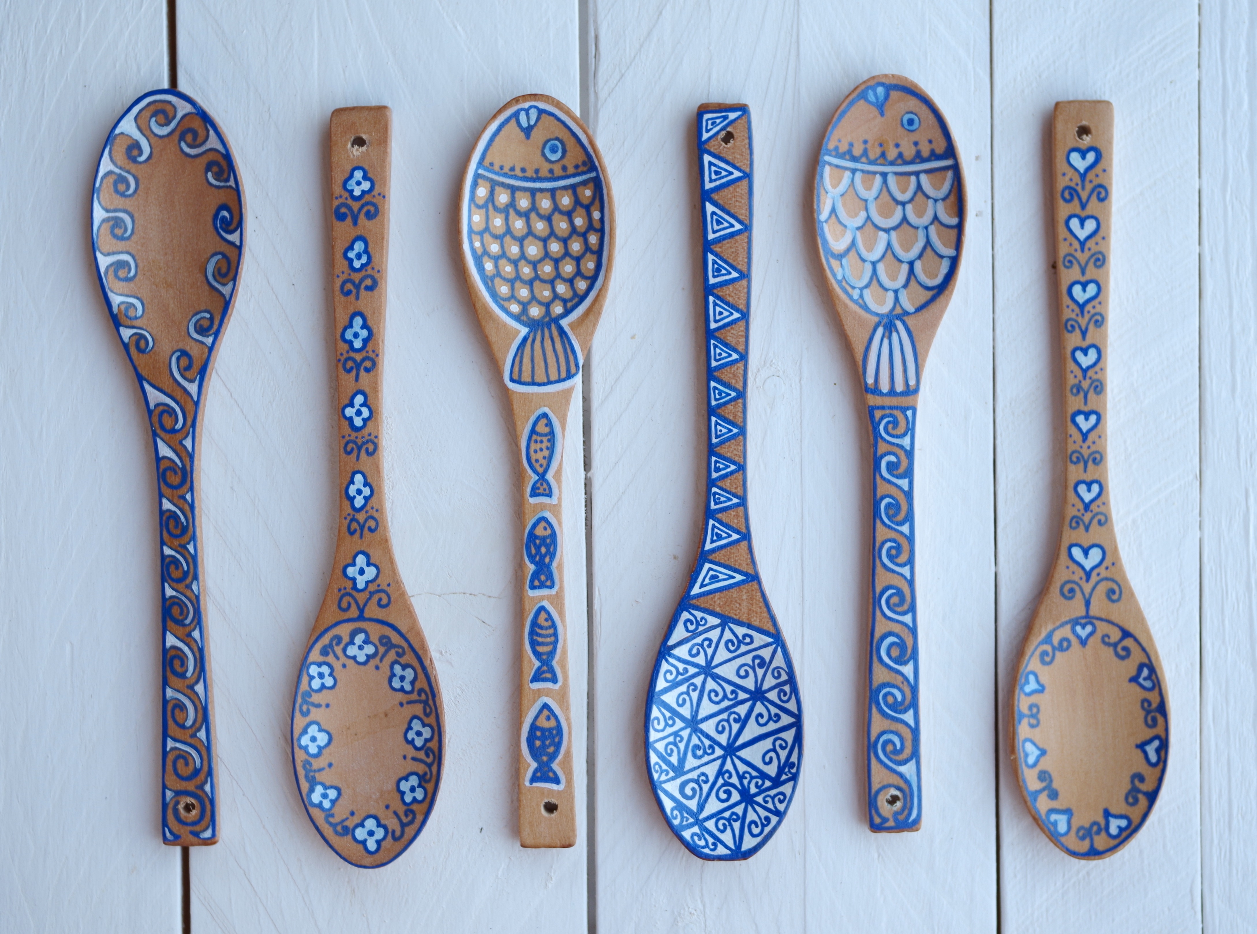 blue wooden spoon | Simple By Cindy
